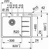 Zlewozmywak wbudowywany Fragranit + Centro CNG 611-62 TL ociekacz z prawej strony Onyx / Czarny odpływ Franke 114.0740.851, nie drogie - zdjecie №3 - small