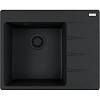 Zlewozmywak wbudowywany Fragranit + Centro CNG 611-62 TL ociekacz z prawej strony Onyx / Czarny odpływ Franke 114.0740.851 - small