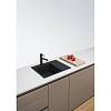 Zlewozmywak wbudowywany Fragranit + Centro CNG 611-62 TL ociekacz z prawej strony Onyx / Czarny odpływ Franke 114.0740.851, kupic - zdjecie №2 - small