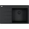 Zlewozmywak wbudowywany Fragranit + Centro CNG 611-78 TL ociekacz z lewej strony Onyx / Czarny odpływ Franke 114.0740.848 - small