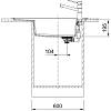 Zlewozmywak wbudowywany Fragranit + Fresno FSG 611-88 Onyx / Czarny odpływ Franke 114.0740.847, zdjecie - zdjecie №4 - small