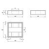 Organizer na zegarki 145×145, Muller CREAM, cena - zdjecie №5 - small