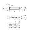Mechanizm P2O PIN, biały, nakładany, krótki tłoczek (9375887) Hettich 2.0, zdjecie - zdjecie №4 - small