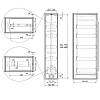 Stelaż do Cargo Aster NV 300mm grafit, 5 kosze, 1450-1750 mm Muller, cena - zdjecie №5 - small
