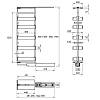 Stelaż do Cargo Aster NV 300mm grafit, 5 kosze, 1450-1750 mm Muller, zdjecie - zdjecie №4 - small