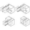 Corner Camellia NV 800мм grafit Muller, cena od producenta - zdjecie №9 - small