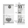 Ogranicznik/blokada drzwiowa SlideLine 55 metalowa (1005632) Hettich, nie drogie - zdjecie №3 - small