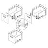 Szablon wiertarski do frontów szuflad Muller Box profi line H=178, H=238, zdjecie - zdjecie №4 - small