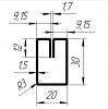 Rura krawędziowa prostokątna 30x20x1,5 mm do oczek - small