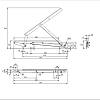 Mechanism for lifting a double bed, left side, without shock absorber, kupic - zdjecie №2 - small