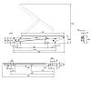 Mechanism for lifting a double bed, right side, without shock absorber, nie drogie - zdjecie №3 - small