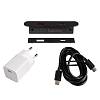 Gniazdo USB owalne Lumine PULSE, 2xUSB A+C(30W), czarne - small