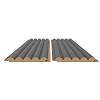 Panel ścienny AGT LB-6500 726 Ciemno-Szary Jedwab 2800х170х18mm - small