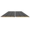 Profil dekoracyjny MDF AGT MP-7057 3023 Ciemno-Szary Supramat 2800х168х8mm (opak.6 szt) - small