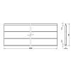 Profil dekoracyjny MDF AGT MP-7057 729 Jasno-Szary Jedwab 2800х168х8mm (opak.6 szt), kupic - zdjecie №2 - small