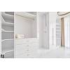 Płyta MDF NIEMANN 11035H Acrylux PREMIUM Biały metalik połysk \ Biały PP 2800x1300x18mm, kupic - zdjecie №2 - small