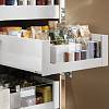 Merivobox zestaw szuf. wewn. wysokiej, BOXCAP,  element dekoracyjny szkło wysokie, E L=350 biały BLUM - small