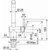 Bateria kuchenna Active L pull out spray Łupkowy Szary Franke 115.0721.464, zamowienie online - zdjecie №7 - small