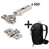 Zawiasy CLIP 100° z prowadnikami zestaw 500 szt. + plecak MAMMUT Lithium 20, kupic - zdjecie №2 - small