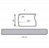 Blat Luxeform S955/R3-1 U Vintage Patyna wilgocioodporna 3050х600х38mm, kupic - zdjecie №2 - small