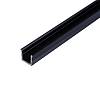Profil do taśmy LED,COMPACT wpuszczany, L = 3 m, Aluminium, Czarny - small