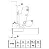 Zawias Clip-on, 165°, Sensys 8657i, nakładany, transformer, z domykiem, niklowy (9099540) Hettich, zamowienie - zdjecie №6 - small