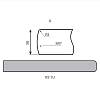 Blat Luxeform L152/R3-1 U Oak Birmingham 4200х900х38mm, kupic - zdjecie №2 - small