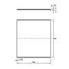 Tacka aluminiowa Light 500x563mm, Scilm, nie drogie - zdjecie №3 - small