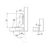 Zawias Clip-on,100° Veosys, wewnętrzny, cienk.fronty,z dom, stal nierdzewna(9325781) Hettich, od producenta - zdjecie №8 - small