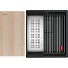 Zlewozmywak podblatowy Kanon Pro KNG PRO 110-37, onyks / czarny, armatura Franke 125.0749.654, kupic - zdjecie №2 - small