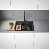 Zlewozmywak wbudowywany Fragranite Kanon Pro KNG PRO 610-53 Czarny Mat Franke 114.0749.631, nie drogie - zdjecie №3 - small