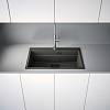 Zlewozmywak wbudowywany Fragranite Kanon Pro KNG PRO 610-73 Łupkowy Szary / Czarny odpływ Franke 114.0749.643, od producenta - zdjecie №8 - small