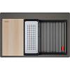 Zlewozmywak wbudowywany Fragranite Kanon Pro KNG PRO 610-73 Łupkowy Szary / Czarny odpływ Franke 114.0749.643, kupic - zdjecie №2 - small
