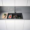 Zlewozmywak wbudowywany Fragranite Kanon Pro KNG PRO 610-73 Onyx / Czarny odpływ Franke 114.0749.644, nie drogie - zdjecie №3 - small