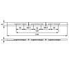 Uchwyt Cosma M 618.96 L=1280mm chrom, zdjecie - zdjecie №4 - small