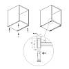 Podpora REKORD H=40 mm, boczna, korpus od 18 mm/ wiercenie Ø12 mm L42 mm / wysokość regulowanego otworu 32 mm/ 400 kg, Italiana Ferramenta, cena - zdjecie №5 - small