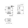 Podpora REKORD H=33 mm, boczna, korpus od 18 mm/ wiercenie Ø12 mm L35 mm / wysokość regulowanego otworu 25 mm/ 400 kg, Italiana Ferramenta, zdjecie - zdjecie №4 - small