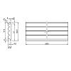 Panel ścienny AGT LB-2200 3059 Tekstyl jasny 2800х101х18mm, nie drogie - zdjecie №3 - small