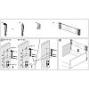 Komplet nadstawek DesignSide L=420mm Н=144mm, srebro (9194800) Hettich, nie drogie - zdjecie №3 - small
