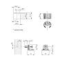 Komplet złącza do półek PK2 PRO z wkrętem do płyt od 16 mm, metalowy element mocujący, nikiel/biały, Italiana Ferramenta, kupic - zdjecie №2 - small