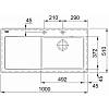 Zlewozmywak wbudowywany Fraceram MythosX MYK 611-100 Ociekacz z lewej strony Onyx Franke 124.0749.508, nie drogie - zdjecie №3 - small