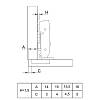 Zawias Clip-on, 110°, Sensys 8646i, NK, front 10–19mm, z domykiem, niklowy (9094276) Hettich, zamowienie - zdjecie №6 - small
