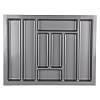 Organizer na sztućce W=700 (628-579mm) L=500 H=42 szary - small