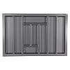 Organizer na sztućce W=800 (728-679mm) L=500 H=42 szary - small