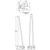 Nóżka meblowa HAIRPIN Leg 2ROD Big h71cm czarny struktura, nie drogie - zdjecie №3 - small
