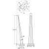 Nóżka meblowa HAIRPIN Leg 3ROD Big h71cm biały, nie drogie - zdjecie №3 - small