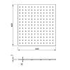 Dno perforowane 500 mm W=440 L=480 (DP.440.480) Naturalny, nie drogie - zdjecie №3 - small