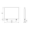 Organizer na patelnie (komplet 3 szt.) L=196 H=159 (OS.159.196) Naturalny, zdjecie - zdjecie №4 - small