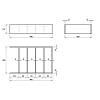 Organizer na pokrywy W=300 L=480 H=107 (OK.300.480) Naturalny, nie drogie - zdjecie №3 - small