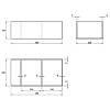 Organizer podzielony jest na 3 sekcje W=250 L=480 H=107 (OR 3.107.250.480) Naturalny - small